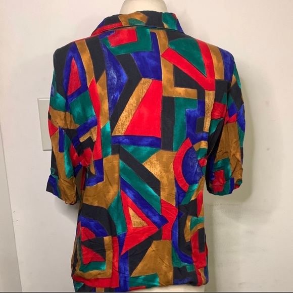 Multicolored vintage blouse - Picture 2 of 2